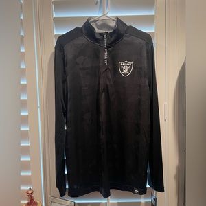 Las Vegas Raiders 1/4 zip size large.